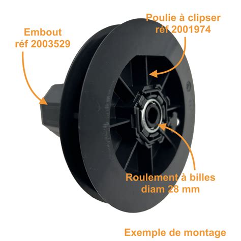 Embout Pour Octo Pour Roulement Diam Et Poulie Clipable Simu