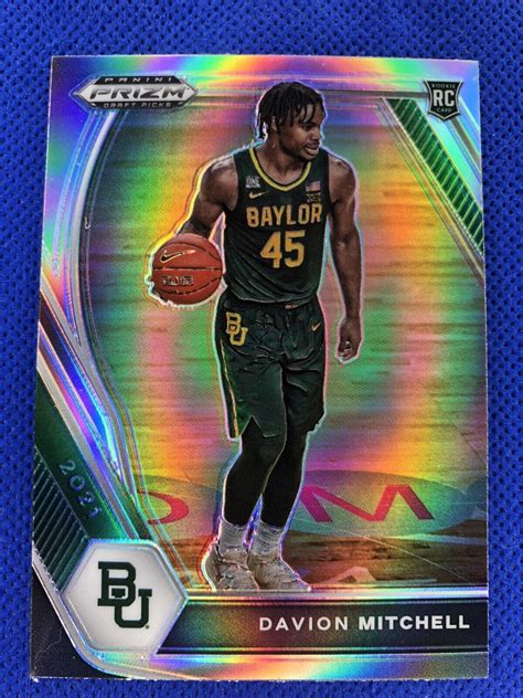 Davion Mitchell Panini Prizm Draft Picks Silver Prizm Rc Photo