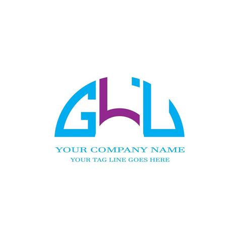 GLU letter logo creative design with vector graphic 7927143 Vector Art ...