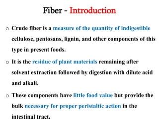 Analysis Of Fibre Ppt