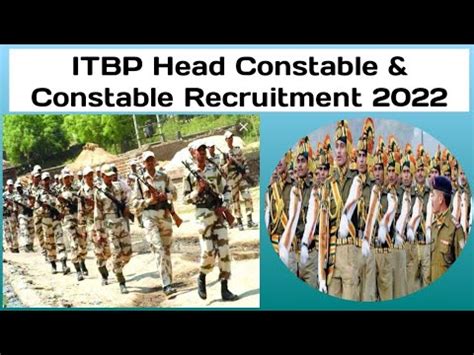 Apply Itbp Head Constable And Constable Telecommunication Recruitment