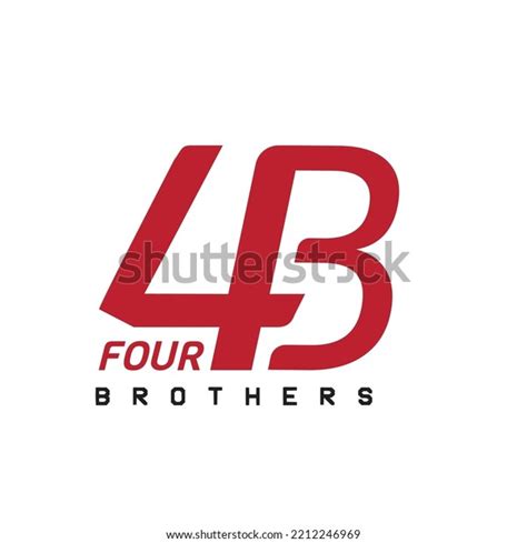 Four Brothers Logo 4b Logo Design Stock Vector (Royalty Free ...