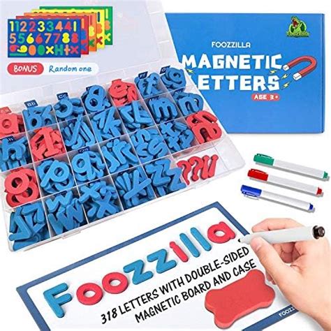 Coogam Magnetic Letters Pcs With Magnetic Board And Storage Box