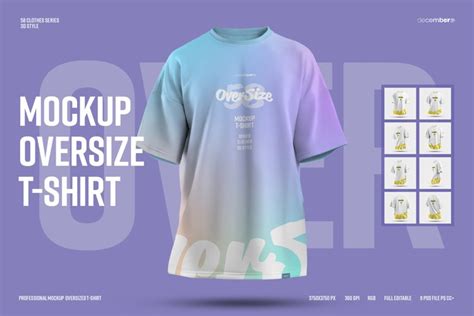 9 Mockups Oversize T Shirt 2126229