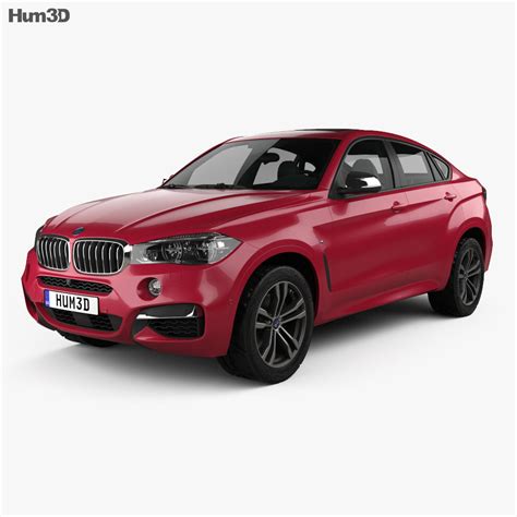 BMW X6 (F16) M sport package 2014 3D model - Vehicles on Hum3D