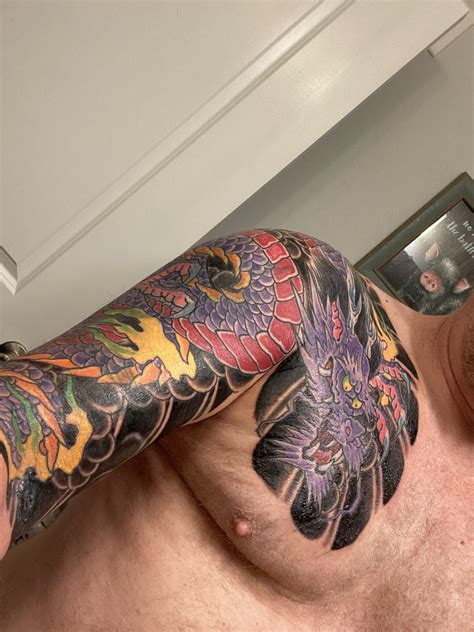 Japanese Dragon Sleeve Tattoos