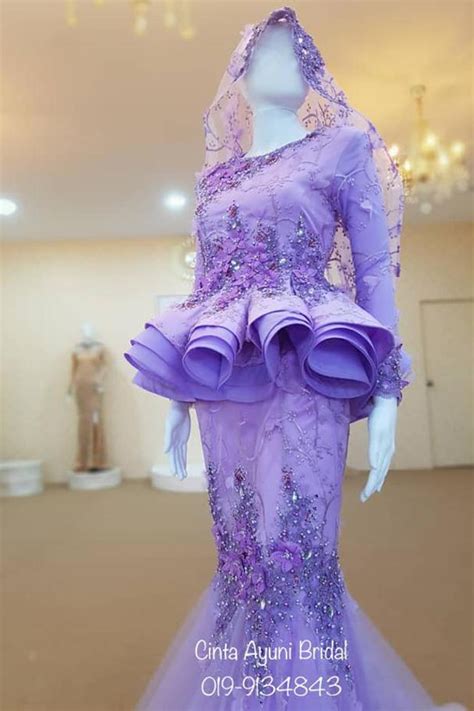 Baju Pengantin Songket Warna Purple Shop Kurung Songket Purple Online