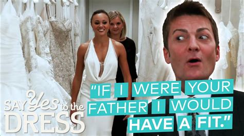 Bride Loves This Dress But Randy Finds It Too Revealing Say Yes To The Dress Youtube