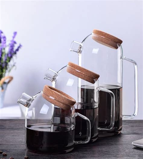 Théière cafetière en verre Transparent bouilloire résistante à la