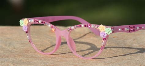 Pink Eye Glasses Swarovski Crystal Eyewear Spring Collection Etsy Lens And Frames Swarovski