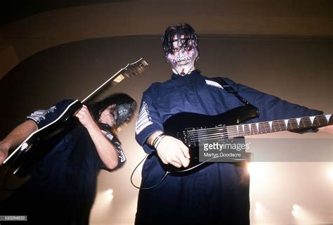 Mick Thomson And James Root Of Slipknot Perform On Stage At Brixton