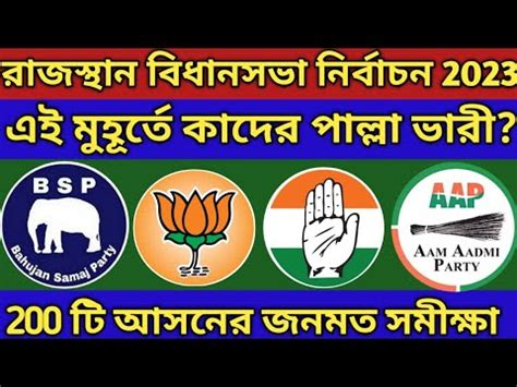 Rajasthan Assembly Election Opinion Poll Youtube