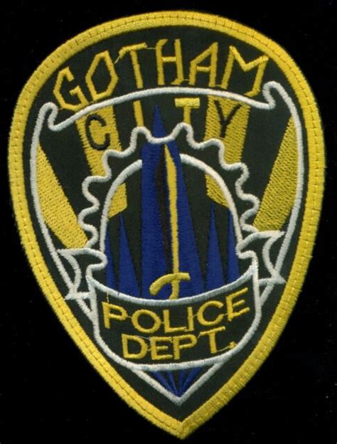 Gotham City Police Badge Patch N 10 Ebay