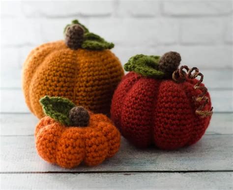 Large Crochet Pumpkin Crochet Knit Too