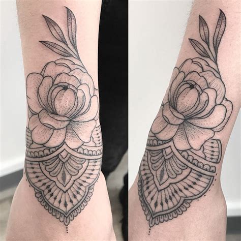 Ornamental Peony Tattoo By Regina Push Estrada Inkbypush