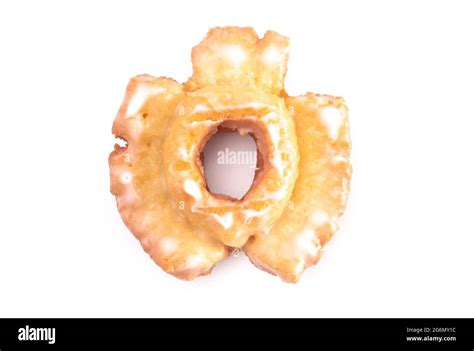 Old Fashioned Donuts Isolated On A White Background Stock Photo Alamy