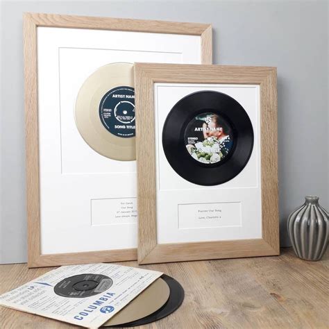 Personalised Framed Vinyl Record Song By Vinyl Village Framed Records