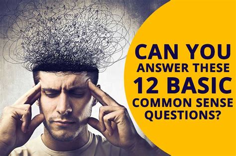 Common Sense Quiz Can You Pass This Simple Common Sense Test