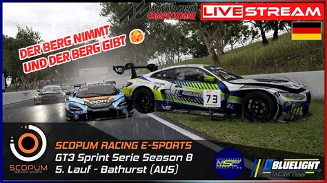 LIVE Regenrennen Auf Bathurst Mount Panorama SRE GT3 Sprint