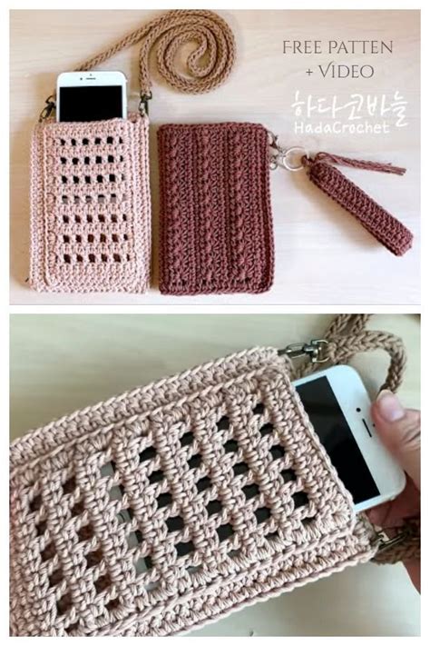 Crochet Phone Case Pattern Free Phone Bag Crochet Phone Bag Pattern Crochet Phone Cover