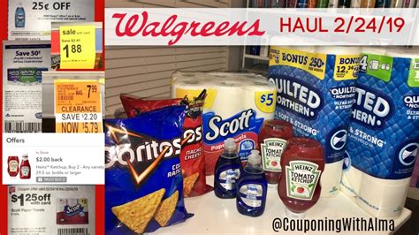 Walgreens Couponing Haul Week Of 2 24 19 Great Deals YouTube