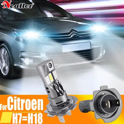 H7 LED Canbus L Mpada Do Farol L Mpada De Diodo Turbo Sem Erro 12V 55W