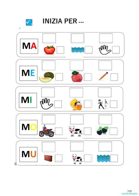 Ma Me Mi Mo Mu 1 Scheda Interattiva Topworksheets Worksheets Library