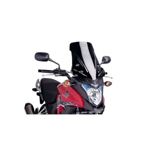 Windschutzscheibe Puig Touring Schwarz Für Honda 500 Cb X 2013 2015 Ebay