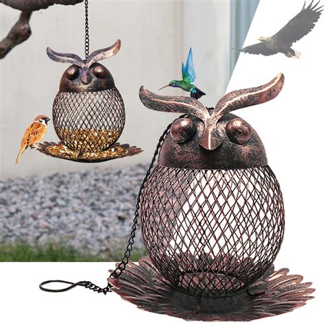 Vintage Wild Bird Feeders Squirrel Proof For Ourside Hanging Cute Metal ...