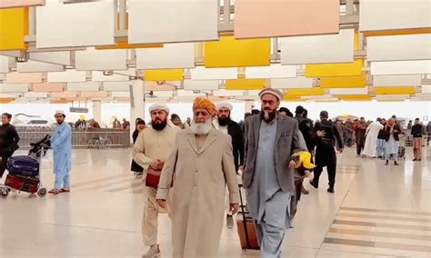 Jui Fs Fazlur Rehman Arrives In Kabul To Discuss Security Regional