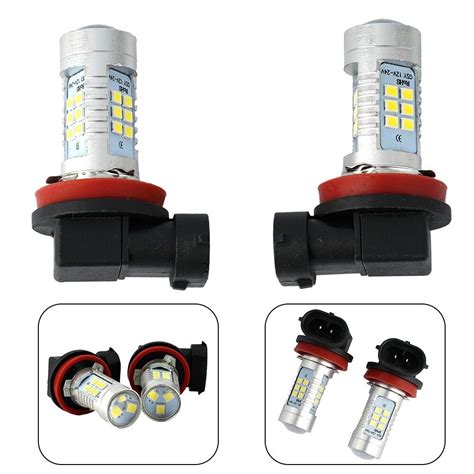 X H H H Led Fog Light Bulbs K White Cob Led High Power W