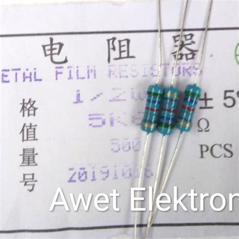 Jual Resistor 5k6 Ohm 12 Watt Resistor 5k6 12w Resistor 5k6 12w