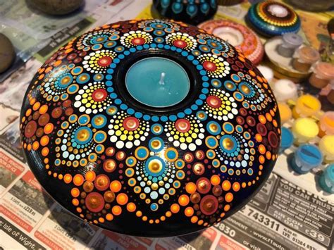 Pin By Susan Atwood On Painting Mandala Rock Art Mandala Painted