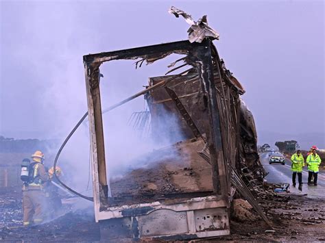 Truro Truck Crash Two Truck Drivers Die After Head On Collision News