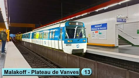 Malakoff Plateau de Vanves Line 13 Paris métro RATP MF77