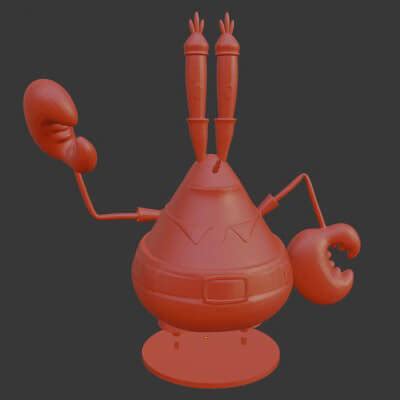 Eugene Harold Krabs D Print Model By Moogar