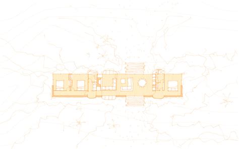 Orange Line Drawing Plan Crosson Architects