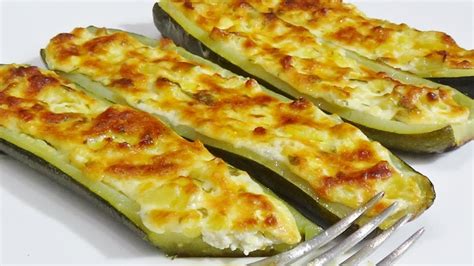 Zucchine Al Forno Ripiene Di Ricotta YouTube