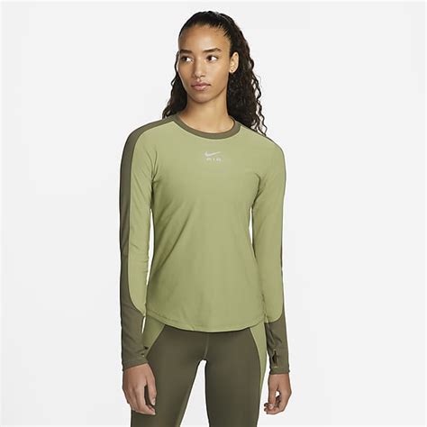 Verde Running Manga Larga Tops Nike Mx