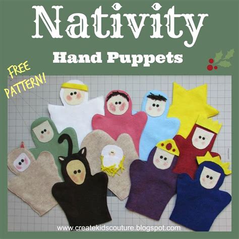 Nativity Hand Puppets Free Pattern Includes Printable Templates And