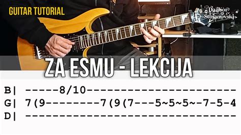 Bijelo Dugme Za Esmu Lekcija Za Gitaru Guitar Tutorial Dalibor