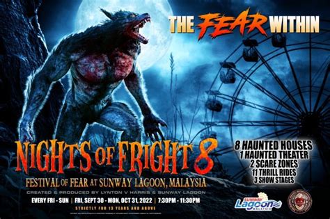 Uji Bakat Jadi Hantu Bermula Festival Nights Of Fright 8 Kembali Di