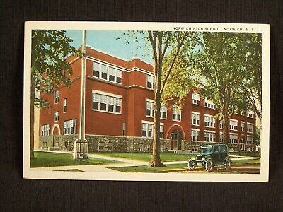 NY Norwich High School Postcard | eBay