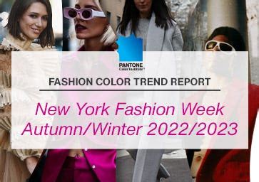 Pantone Usa Pantone Color Institute Releases Pantone Fashion Color