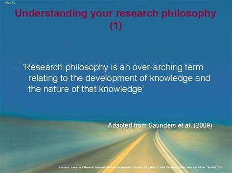 Slide 4 1 Chapter 4 Understanding Research Philosophies