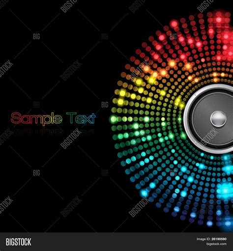 EPS10 Colorful Speaker Abstract Vector Background Stock Vector & Stock ...