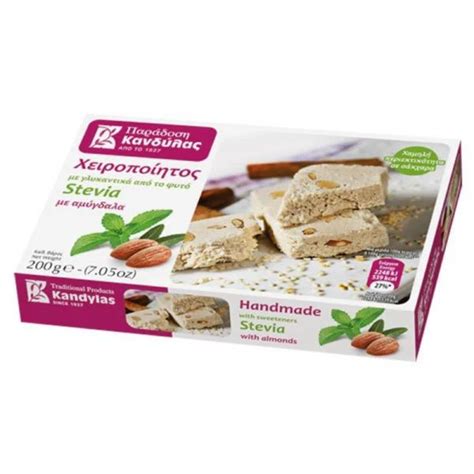 Halva Cu Migdale Indulcita Cu Stevia 200 G Kandylas Bebe Tei