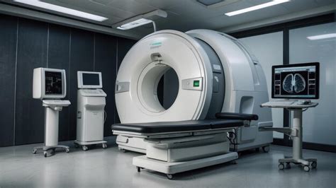 Premium Photo Advanced MRI Machine In A Medical Examination Room