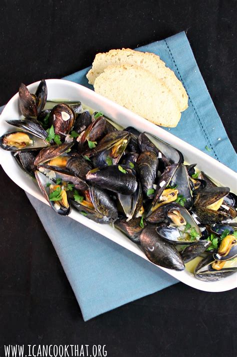 Mussels in White Wine Garlic Sauce Recipe | I Can Cook That