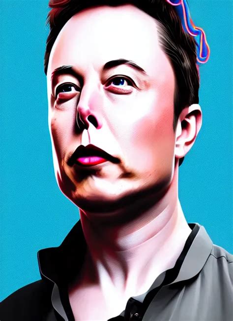 Portrait Of Elon Musk With Cat Ears Intricate Stable Diffusion